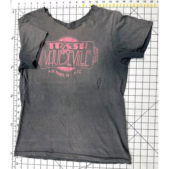 Trash & Vaudeville Shirt vintage Original Tripp Punk Rock 80s 90s Distressed S/M - Picture 9 of 11